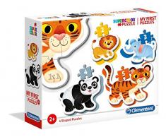 Clementoni-Mi Primer Puzzle progr.Animales 3-6-9-12, Multicolor (20810)