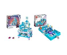 LEGO 41168 Disney Frozen 2, Joyero Creativo de Elsa con Mini Muñeca + 43189 Disney Frozen 2 Cuentos e Historias: Elsa y El Nokk, Set de Juego Portátil, Juguete de Viaje con Micro Muñeca