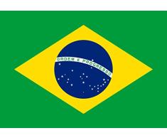 SHATCHI 5 pies x 3 pies banderas nacionales eventos pub barbacoa decoraciones para rugby cricket fútbol deportes 2023 Copa Mundial soporte para ventilador cubierta de mesa, poliéster, Brasil