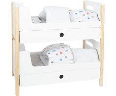 Small Foot Small Foot-11811 Cama litera de muñecas Little Button, Caja para Guardar Accesorios, a Partir de los 3 años de Edad. Toys (11811)