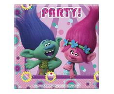 Trolls - Servilletas, pack 20 unidades (Amscan7032202)