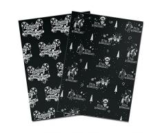 pechkeks 1601011 gris Sige de papel de regalo de Navidad Juego De 2, color negro