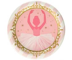 Creative Convertting Plato 23 cm Ballerina-Twinkle Acuario pecera, Multicolor, 8 °C322224 