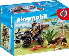 Playmobil Vida Salvaje- Explorador con Quad Playset de Figuras de Juguete, Multicolor, 7,2 x 14,2 x 18,7 cm (Playmobil 6939)
