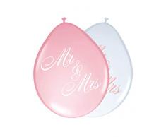 Folatex 8 Globos * Mr & Mrs * como decoración para Bodas, Aniversarios, y Mott Europa