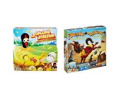 Mattel Games La Gallina Josefina, Juego de Mesa Infantil (Mattel FRL14) & Hasbro Gaming Tozudo - Juego de Mesa para niños de 4 años y más