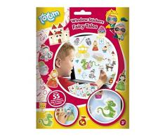 Totum 25523 - Kit Creativo de Pegatinas Reutilizables de Cuentos, Multicolor