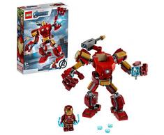 LEGO Super Heroes - Armadura Robótica de Iron Man, Juego de Construcción de Figura de Acción Mecánica de Juguete, Set de Meca Coleccionable (76140)