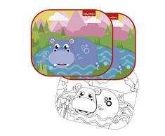 ARDITEX FP10172 Protectores De Sol para Ventanas - 2 Unidades - Incluye póster para Pintar de Mattel-Fisher-Price