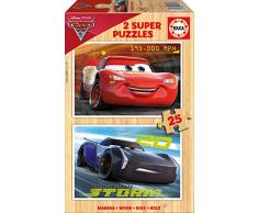 Cars- Set 2 Puzzle, 25 Piezas (Educa Borrás 17173)