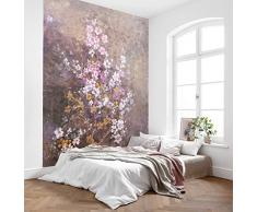 Komar Papel pintado fotográfico de Hanami, tamaño 200 x 250 cm, ancho de 50 cm, papel pintado, flores, habitación de ovejas, sala de estar