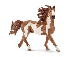 Schleich- Figura de Caballo, Semental Pinto, Color Marrón, 10,5 cm