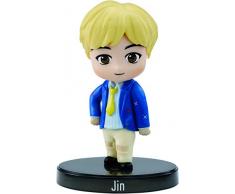 BTS-GKH76 mini figura de vinilo Jin, miembro banda coreana, multicolor, Talla Única (Mattel GKH76)