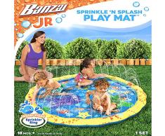 Banzai Piscina Infantil para jardín 14663 diámetro 147 cm, con aspersor Splash Play Mat