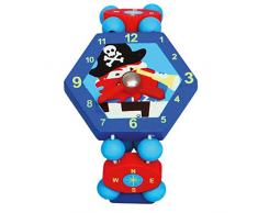 Bino Mertens 9086037 - Madera razón Reloj Pirata, Color: Azul