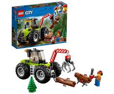 LEGO City Great Vehicles - Tractor Forestal, Juguete de Construcción para Niños y Niñas de 5 a 12 Años con Piezas, Minifigura y Vehículo (60181)