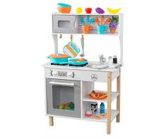 KidKraft- Cocina de juguete de madera, para niños, con accesorios para juegos de dramatización incluidos All Time , Color Multicolor (53370)