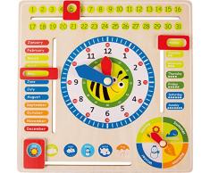 Legler - Pizarra Aprendizaje Fecha, Hora y Estaciones de Madera (4768)