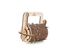 UGEARS Candado de Combinaciones - Puzzle de Madera 3D -Cerradura de Combinación Kit de Construcción