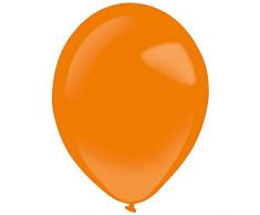 amscan 9905301 100 - Globos de látex estándar, Color Naranja
