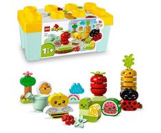 LEGO 10984 Duplo Huerto Orgánico con Caja de Almacenamiento, Juguetes Apilables para Bebés y Niños de 1.5+ Años con Piezas de Fruta y Verdura, Juego Educativo