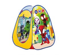 COLORBABY 48294 - Marvel Spidey y su superequipo Tienda de campaña infantil Pop Up, Medidas 75x75x90 cm, casita infantil, tipi infantil, juegos infantiles, cabañas para niños, juegos infantiles