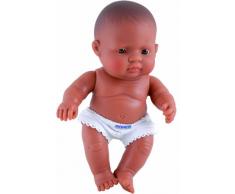 Miniland – miniland31147 21 cm Muñeco hispana (sin Ropa Interior en Bolsa