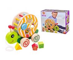 Eichhorn 100002231 juguete de arrastre - Juguetes de arrastre (Multicolor, Madera, 1 mes(es), Niño, Niño/niña, Caracol) , color/modelo surtido