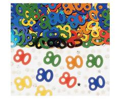Amscan 9900466 14 g confeti metálico Número 80