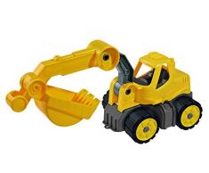 BIG Power Worker Mini Bagger vehículo de Juguete - Vehículos de Juguete (Amarillo, De plástico, 2 año(s), Niño, 100 mm, 240 mm)