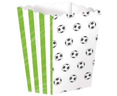 amscan- Cuenco para palomitas, diseño de fútbol (11012162)