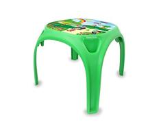 Jamara Infantil XL – de plástico Resistente, Apto para Interior y Exterior, impresión en la Mesa, Bordes Redondeados, pies de Goma Antideslizantes, Color Verde (460750)