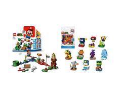 LEGO 71360 Super Mario Pack Inicial: Aventuras con Mario+ 71402 Super Mario Packs de Personajes: Edición 4, Set de Figuras de Juguete Coleccionables, 1 Unidad (Elegida al Azar)