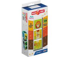 Geomag Magicube Blister 109, Savane Animals (Animales de la Sabana)