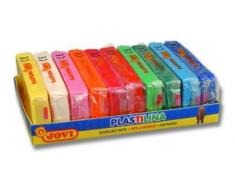 Jovi Bandeja de plastilina, 10 Pastillas 150 g, Colores Surtidos (71/10S)