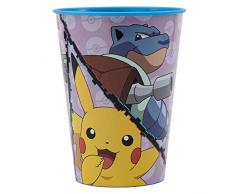 Stor Vaso infantil de plástico reutilizable de 260 ml de Pokemon
