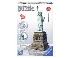 Ravensburger - Puzzle 3D, diseño Estatua de la libertad (12584 5) 108 piezas