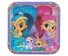 Amscan Shimmer & Shine Pack de 8 platos Shimmer &Shine (551653)