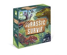 Janod- Batman Jurassic Survie Mesa Infantil Educativo colaborativo – Juego para la Familia – Idioma francés – A Partir de 7 años J02459, Multicolor, Large (JURATOYS