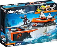 Playmobil Top Agents Spy Team Turboship - Sets de Juguetes (Acción / Aventura, 6 año(s), Niño, Interior,, Gente)