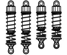 Jamara Jamara505133 - Juego de Luces traseras y Frontales para Cochecito de bebé (4 Unidades)
