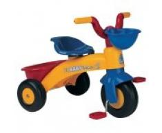 INJUSA Triciclo Trico MAX Amarillo y Azul para Niños de 1 a 3 años con Cesta Delantera y Trasera, Color, 12m+ (353)
