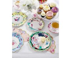 Talking Tables Decoraciones fiesta de té Truly Scrumptious Plato de papel (TS8-PLATE-MED), color , color/modelo surtido