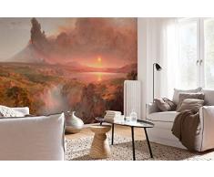 Komar WTD - Papel pintado fotográfico (400 x 250 cm, ancho de 50 cm, papel pintado, volcán, habitación de ovejas, sala de estar