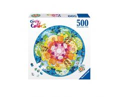 Ravensburger - Puzzle Circular Copa de helado, Colección Circle of colors, 500 Piezas, Puzzle Adultos