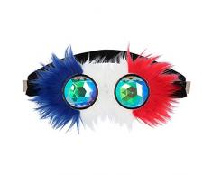Boland 61988 - Gafas de fiesta Rave Francia, accesorios de disfraz, vista pública, fiesta temática, cumpleaños, EM, Copa del Mundo, artículo para fans