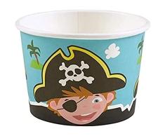 amscan helado de fiesta pirata 8 cuencos (9902369)