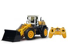 Jamara- Wheel Loader Pala cargadora 440 1:20 2,4 GHz, Color Negro, Amarillo (410005)