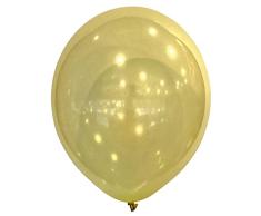 Amscan 9906951 - Globos de látex (50 unidades, 27,5 cm de diámetro), color amarillo
