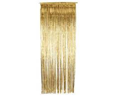 Smiffys Cortina con brillo, dorada, metálica, 91cm x 244cm